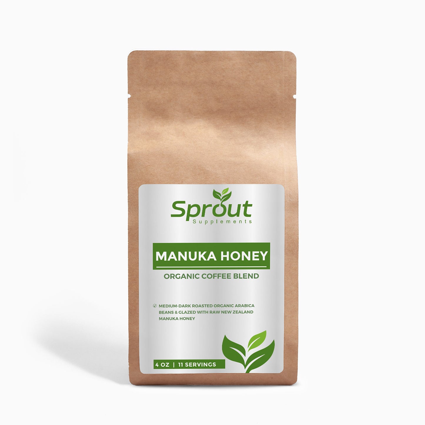 Organic Manuka Honey Coffee Blend | Medium Roast 4 Oz