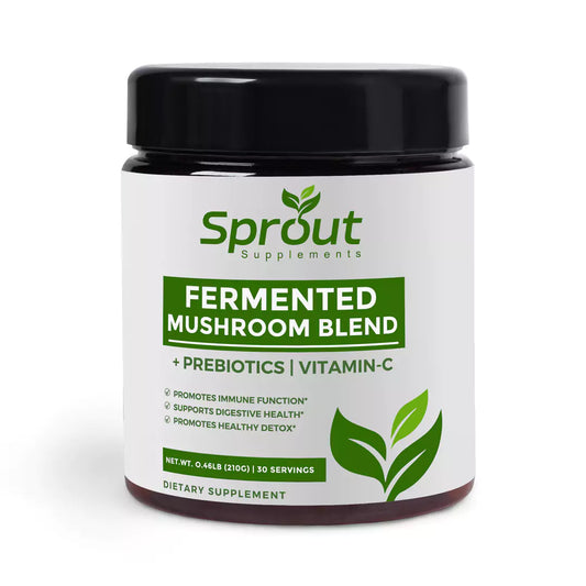 fermented mushrooms - sprouts supplements