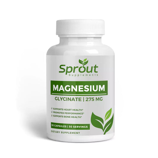 Magnesium Glycinate - 275mg | 60 Vegan Capsules