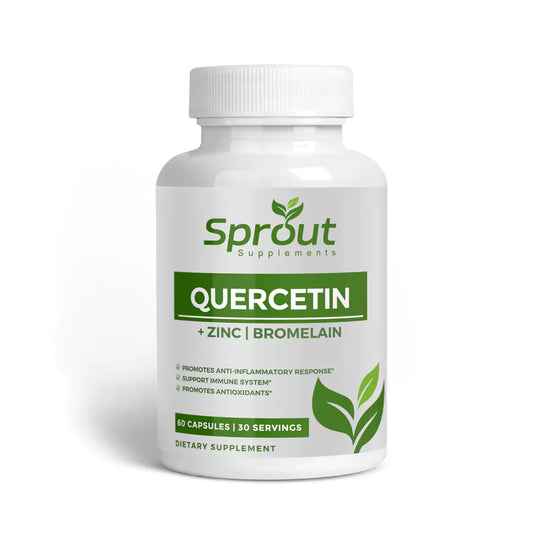 Quercetin + Zinc & Bromelain | 60 Vegan Capsules
